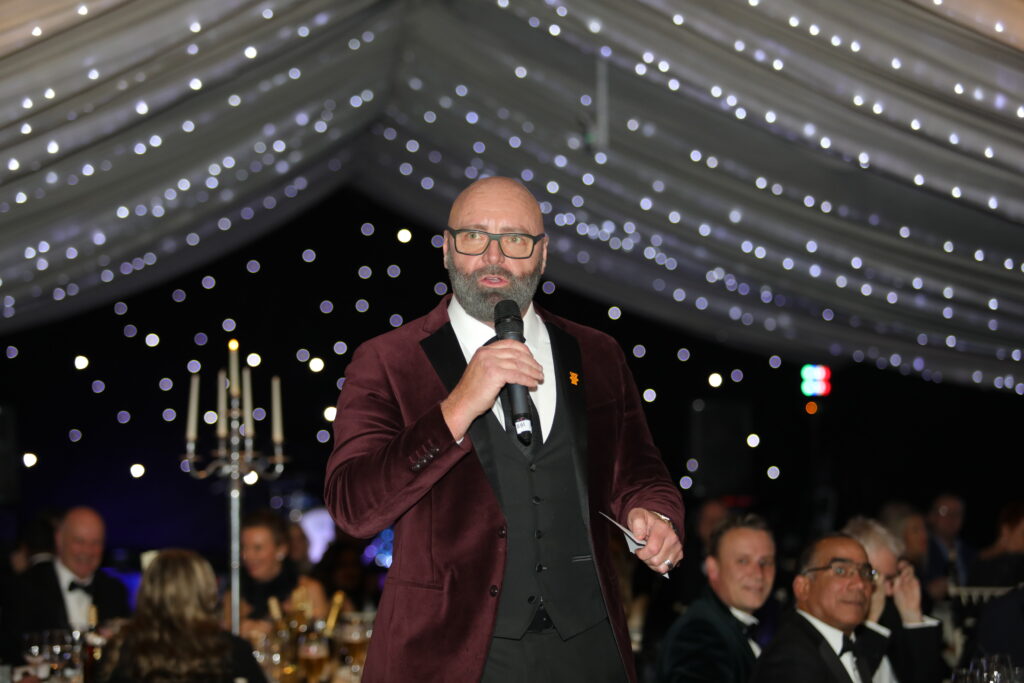 Jordan Williams, event host and Gregg Wallace. Photo by Andy Gregory Photography